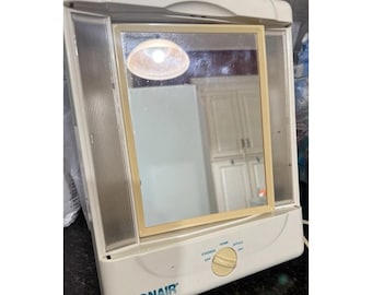 VTG Conair Lighted Makeup Mirror Dual Sided Working Needs A New Bulb**
