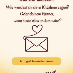 Carta de amor personalizada del futuro: idea de regalo emotivo para tu pareja o para ti mismo | PDF para imprimir