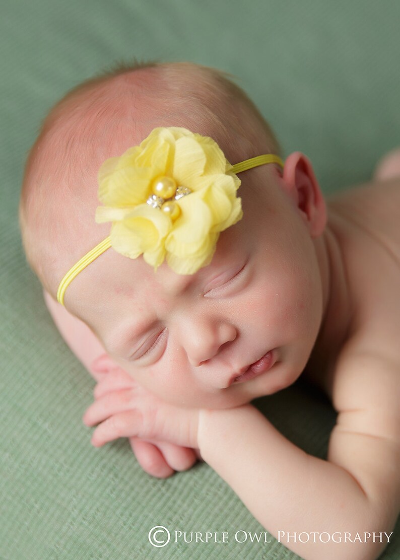 yellow newborn headband