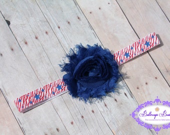 Baby headband, 4th of July baby headband fourth of July headband, newborn headband, patriotic headband