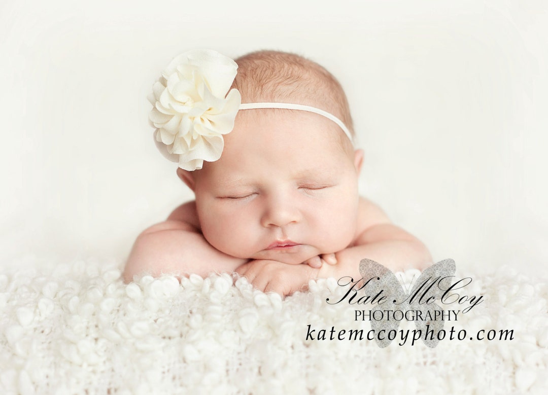 Ivory Baby Headband Infant Headband Newborn Headband Ivory - Etsy
