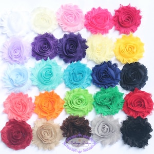 10 flower hair clips, girls hair bow, baby bow, infant bow, baby headband, you choose colors, toddler hair bow, girl flower bow