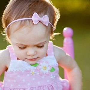 Baby headband, infant headband, newborn headband, bow headband, you CHOOSE your color, baby hair band, toddler headband image 1