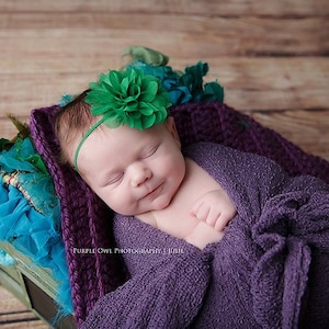 Emerald green headband, emerald headband, baby headband, green baby headband,  infant headband, green headband, green