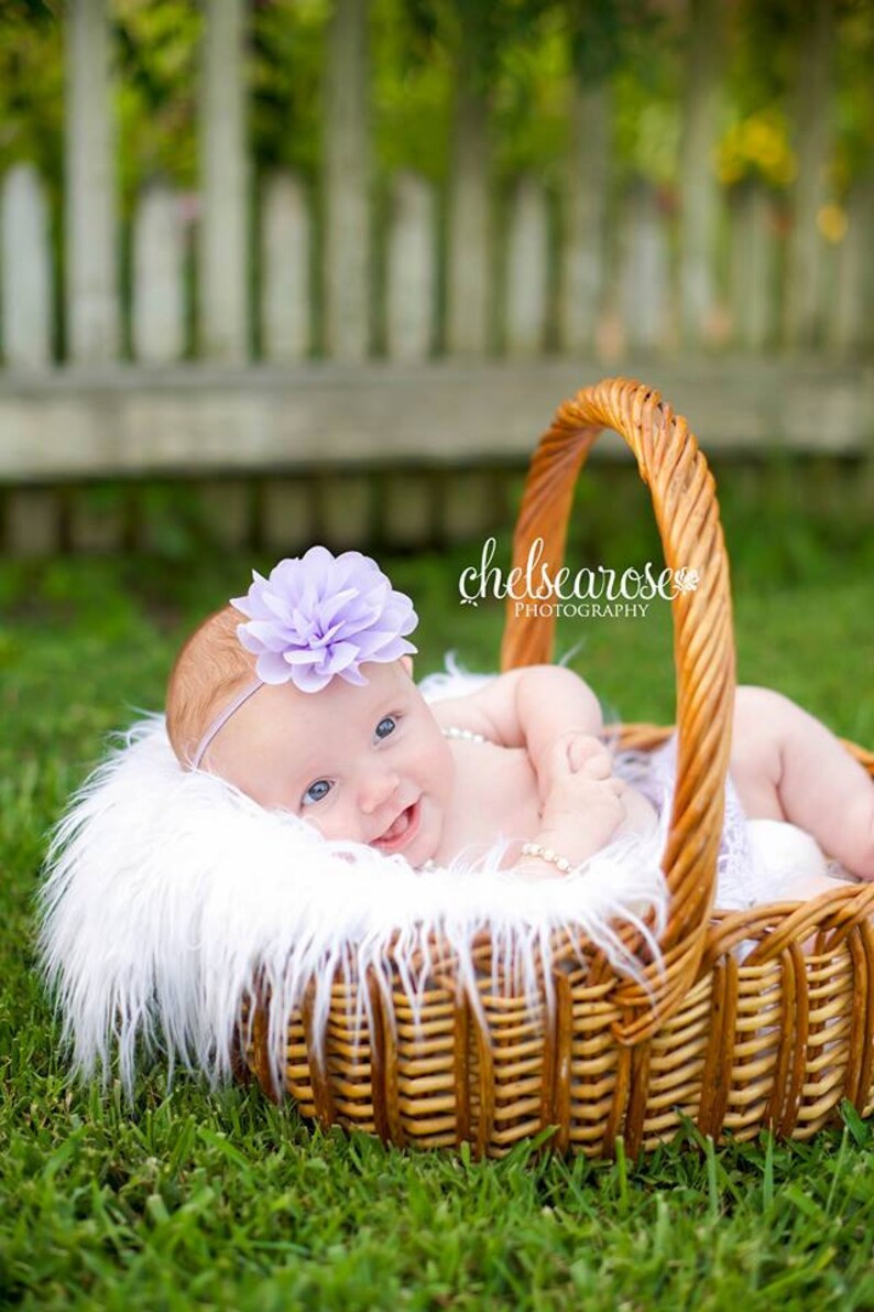 Lavender Baby Headband Purple Baby Headband Infant Headband Etsy