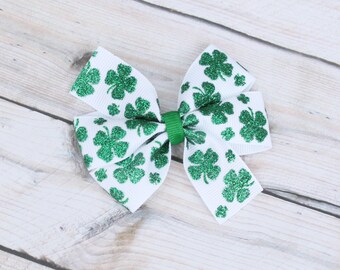 st patricks day bow headband