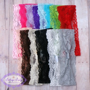 Conjunto de faixas de cabeça, conjunto de faixas de cabeça de renda, faixas de cabeça para adultos, faixas de cabeça para crianças, faixas de cabeça de renda para adolescentes, faixas de cabeça de renda intercambiáveis, CONJUNTO DE 4