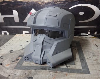 Halo reach EOD Helmet life size raw Assembled helmet