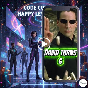 Matrix-Inspired Futuristic Birthday Invitation Video | Cyber Code Adventure Theme | Custom Animated Digital Invite
