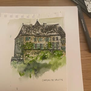 Cartões e imagens pintados à mão personalizados para todas as ocasiões, feitos com aquarela e caneta.