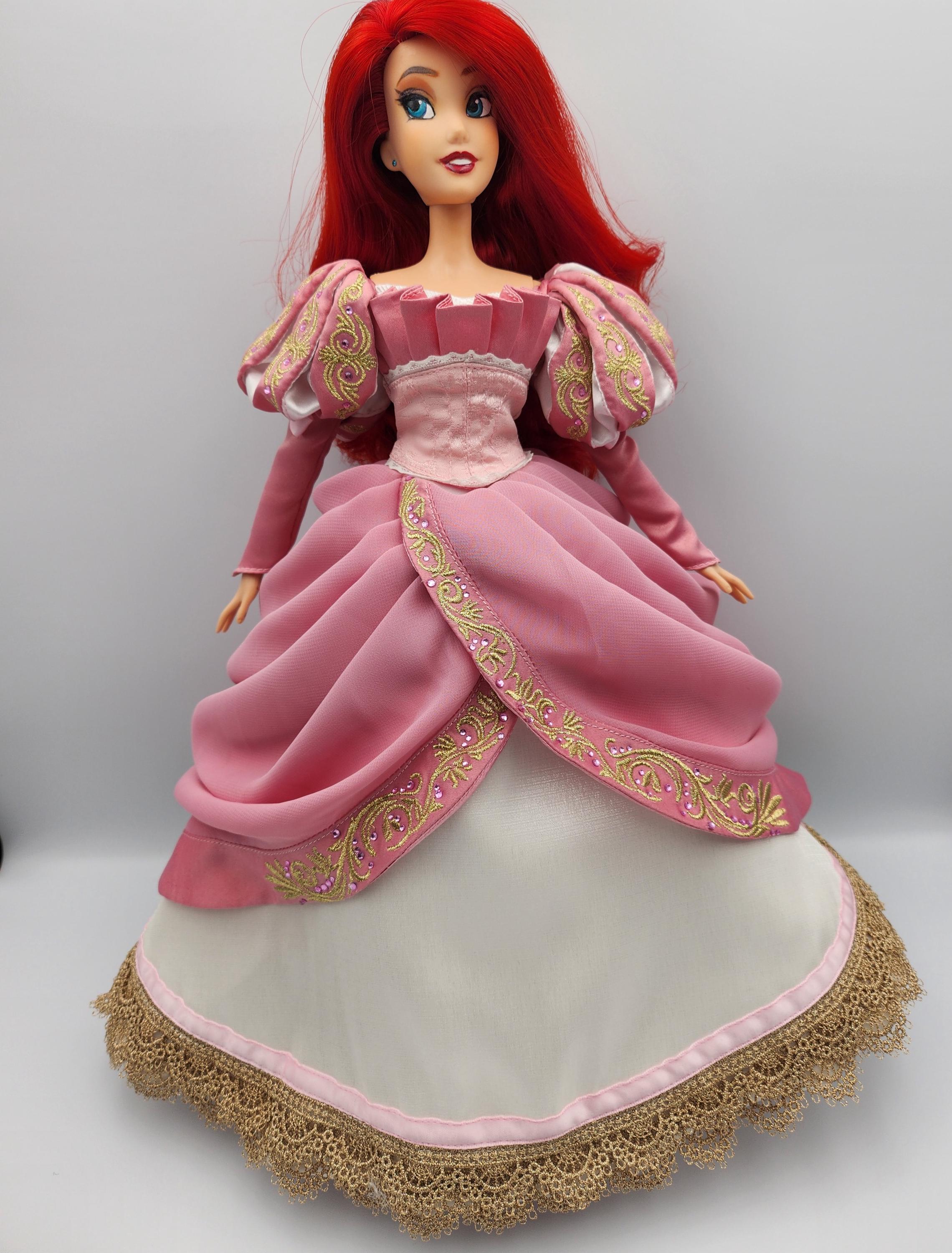 ディズニー限定版ドール アリエル 17インチ ピンクドレス カスタム