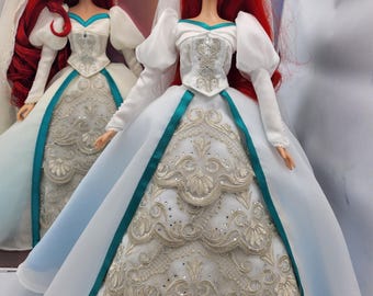 Lalka Disney z limitowanej edycji Ariel, sukienka 17" wykonana na zamówienie