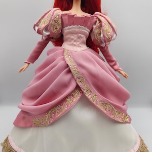 Disney Limited Edition Doll Ariel 17&quot; pink Dress Custom made