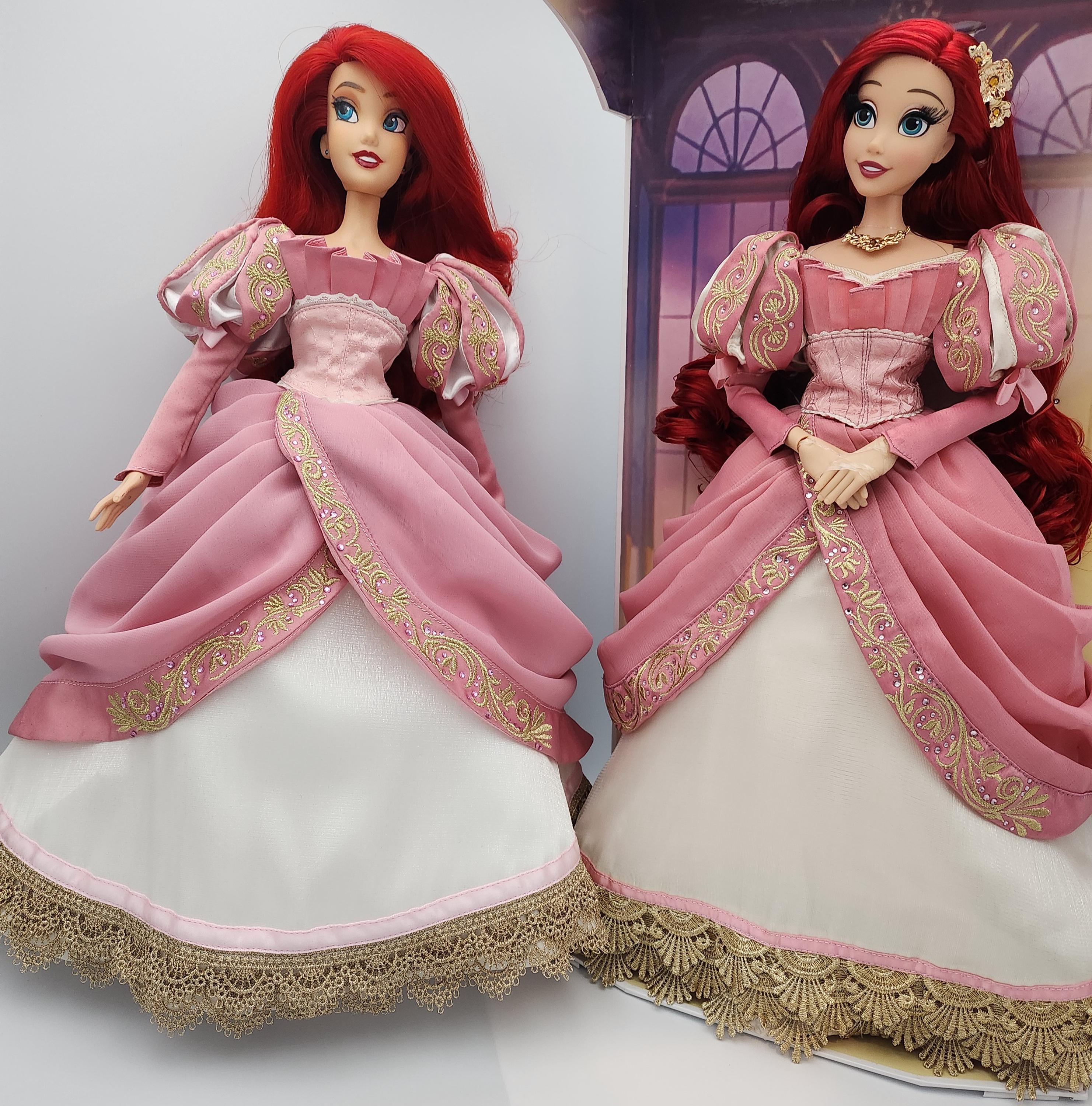 ディズニー限定版ドール アリエル 17インチ ピンクドレス カスタム 