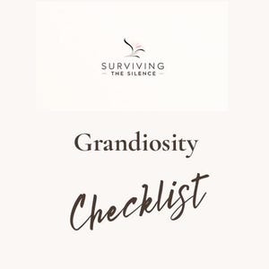 Grandiosity Checklist