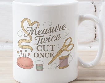 Sömnadsentusiast Keramisk mugg, gåva för hantverksälskare