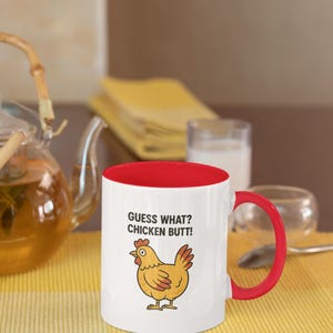 Chicken Mug, Coffee Cup for Tea Lovers, Funny Gift for Birthdays, Housewarming, Kitchen Decor.