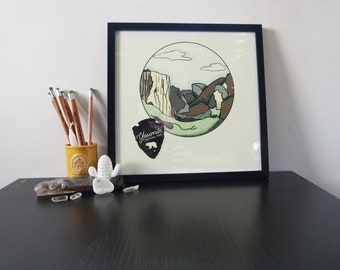 Yosemite National Park 12x12 Giclée Print