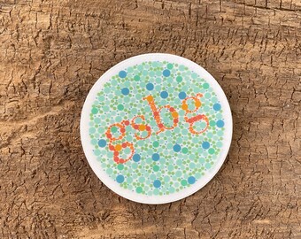 Ishihara Color Test - Greensky Bluegrass Sticker - GSBG Fan Art