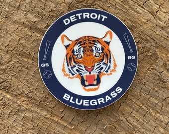 Greensky Bluegrass Detroit Tigers Sticker - NYE 2023 Fan Art
