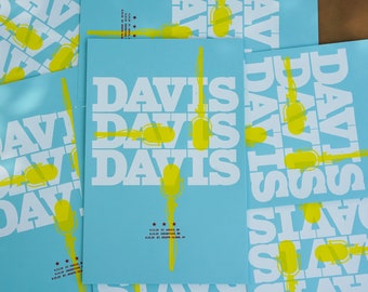 Davis, Davis, Davis Concert Poster Gig Poster
