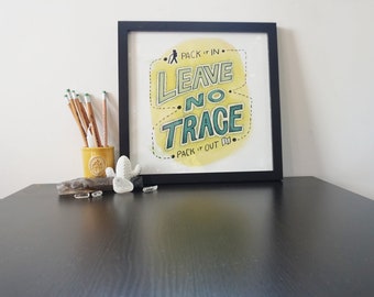 Leave No Trace 12x12 Giclée Print
