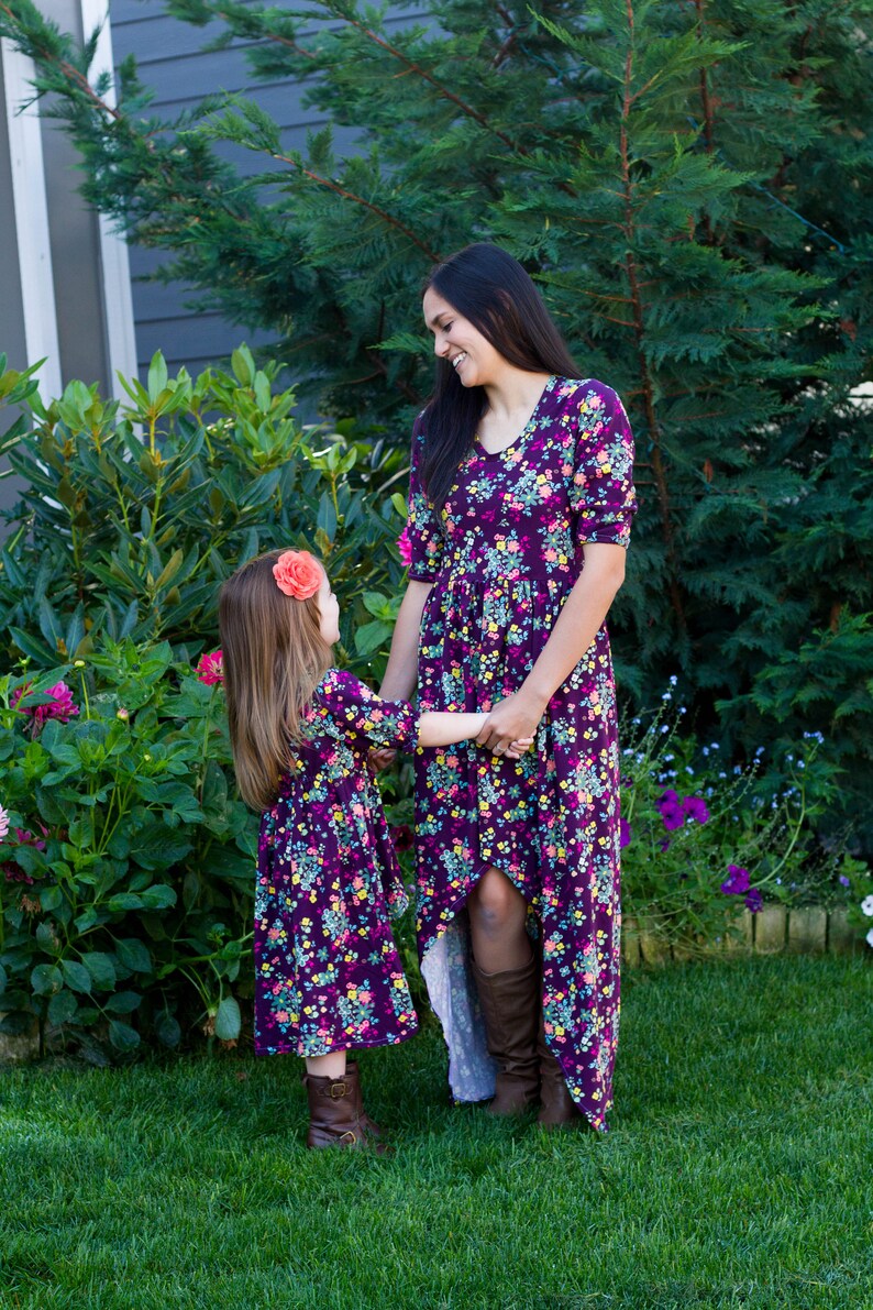 purple mommy and me dresses