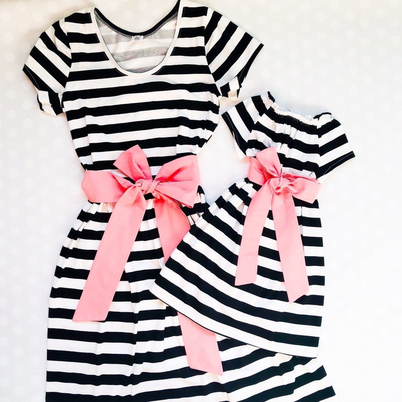 black and white easter dress