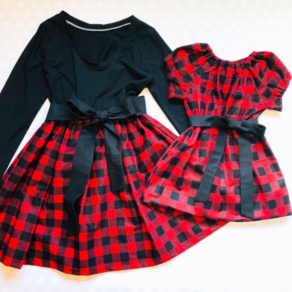 matching mum and daughter christmas dresses