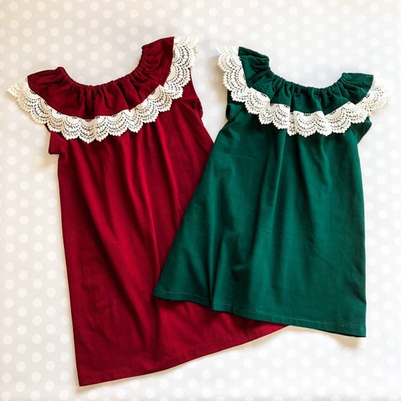 matching christmas dresses for sisters