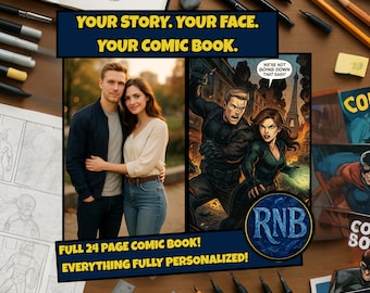 Fully Personalized Comic Book – Custom Story & Illustrations from Your Photos | Father’s Day Gift for Dad and Husband | Anniversary Gift