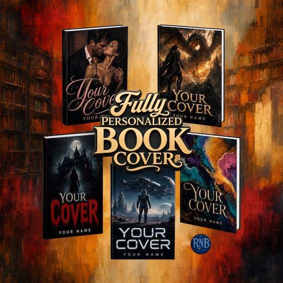 Fully Personalized Book Cover Design | Amazon KDP, IngramSpark and eBook Ready | Front, Back & Spine | Custom Style and Layout | Author Gift