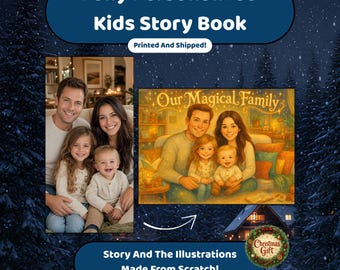Fully Personalized Kids Story Book | Custom Story and Illustrations from Your Photos |  Unique Christmas Gift | Baby Fairytale Keepsake