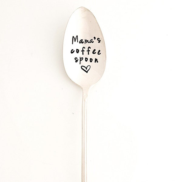 Custom TALL Spoon.  Hand Stamped Vintage Iced Teaspoon. Personalized, you choose FONT. The ORIGINAL Hand Stamped Vintage Coffee Spoons™