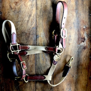 SOLID Brass HALTER Tag,  Hand Stamped Personalized Custom Tags. Identification Tag for Pets with Phone Number and Name. Equestrian Gift Idea