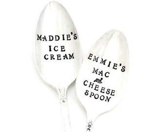 Hand Stamped Silverplated Spoon Canadian Coffee Spoon Vintage Spoon Caffeine Lover Extra Kind Double Double Canuck Timmies