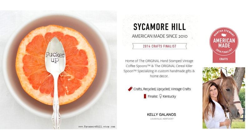 The ORIGINAL Pucker Up \u2122 Grapefruit Spoon As Seen on the TODAY SHOW Kathie Lee /& Hoda Stamped Serrated Fruit Spoon Personalized with Name
