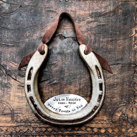Natural Horse Shoe/horse Shoe/lucky Horse Shoe/horse Shoe Gift/personalised  Horseshoe/good Luck Charm/equestrian Gift 