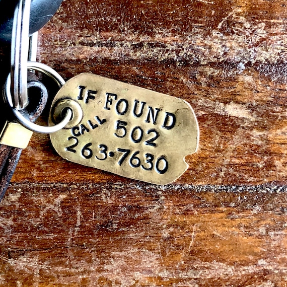 Dog Tag Key Ring