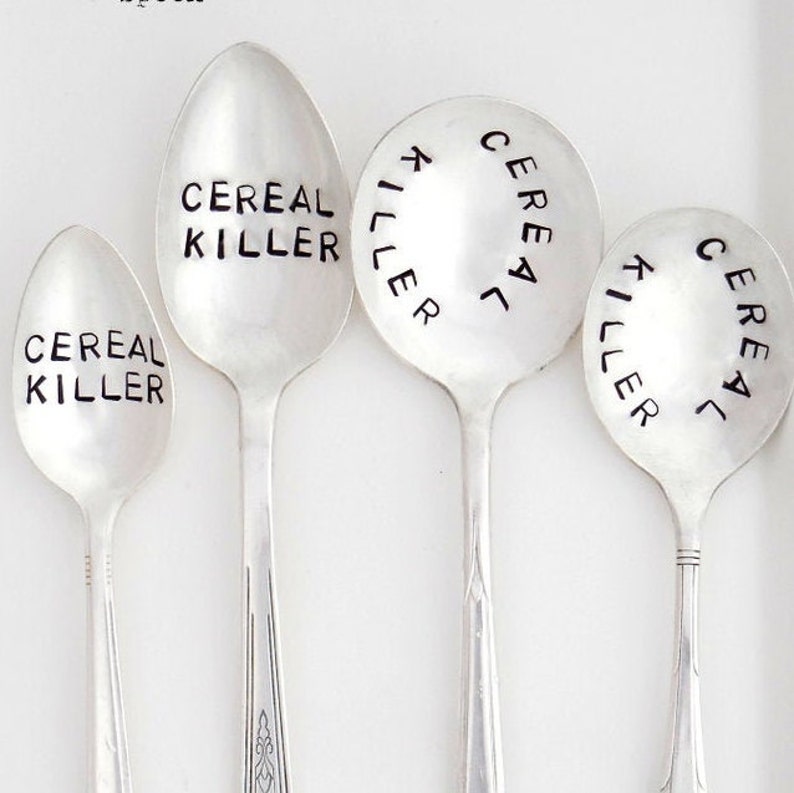 Spoon Lettering Choose Size, Font and Wording. Custom Hand Stamped Spoon. Made to Order ...