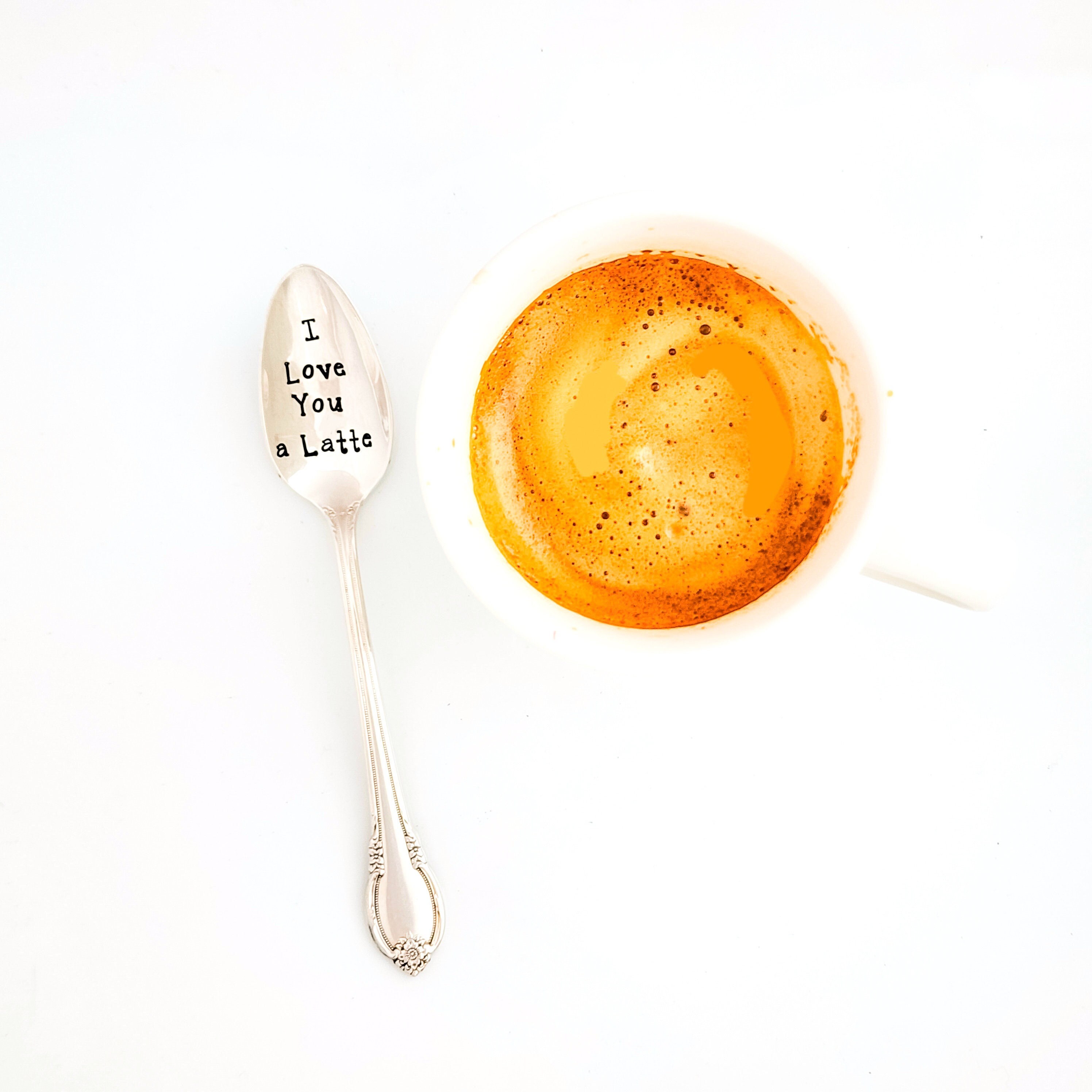 Vintage Coffee Espresso Spoons for Sugar Dessert Carved Floral