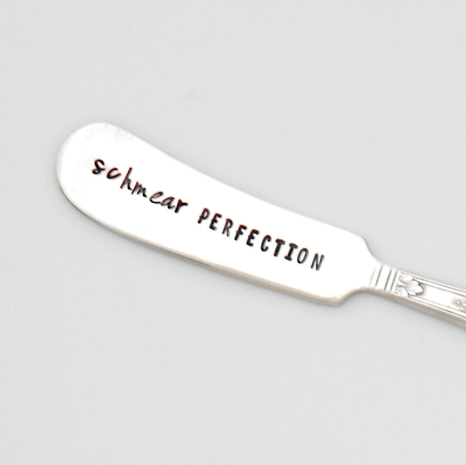 Hand Stamped Peanut Butter Knife / Spreader You're the PB to My J  Personalized Vintage Silver Knife, 