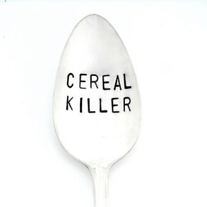 THE ORIGINAL Cereal Killer ™ Spoon by Kelly Galanos for Sycamore Hill. Made to Order. You Choose Size. Font, Teaspoon. Tablespoon. Gumbo.