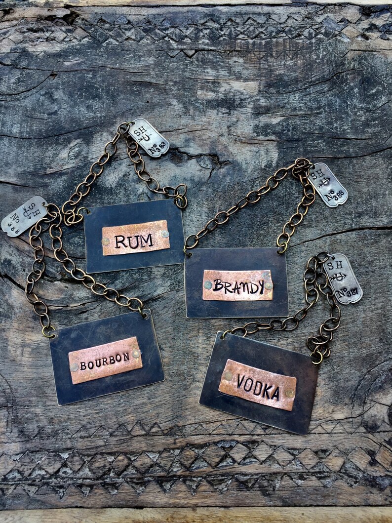 CUSTOM Liquor Bottle Tag. Custom Decanter Label. Decanter Tag. Etsy