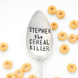 THE ORIGINAL Cereal Killer ™  Spoon by Kelly Galanos for Sycamore Hill. Cereal Killer Spoon Personalized with Name. Choose Size and Font
