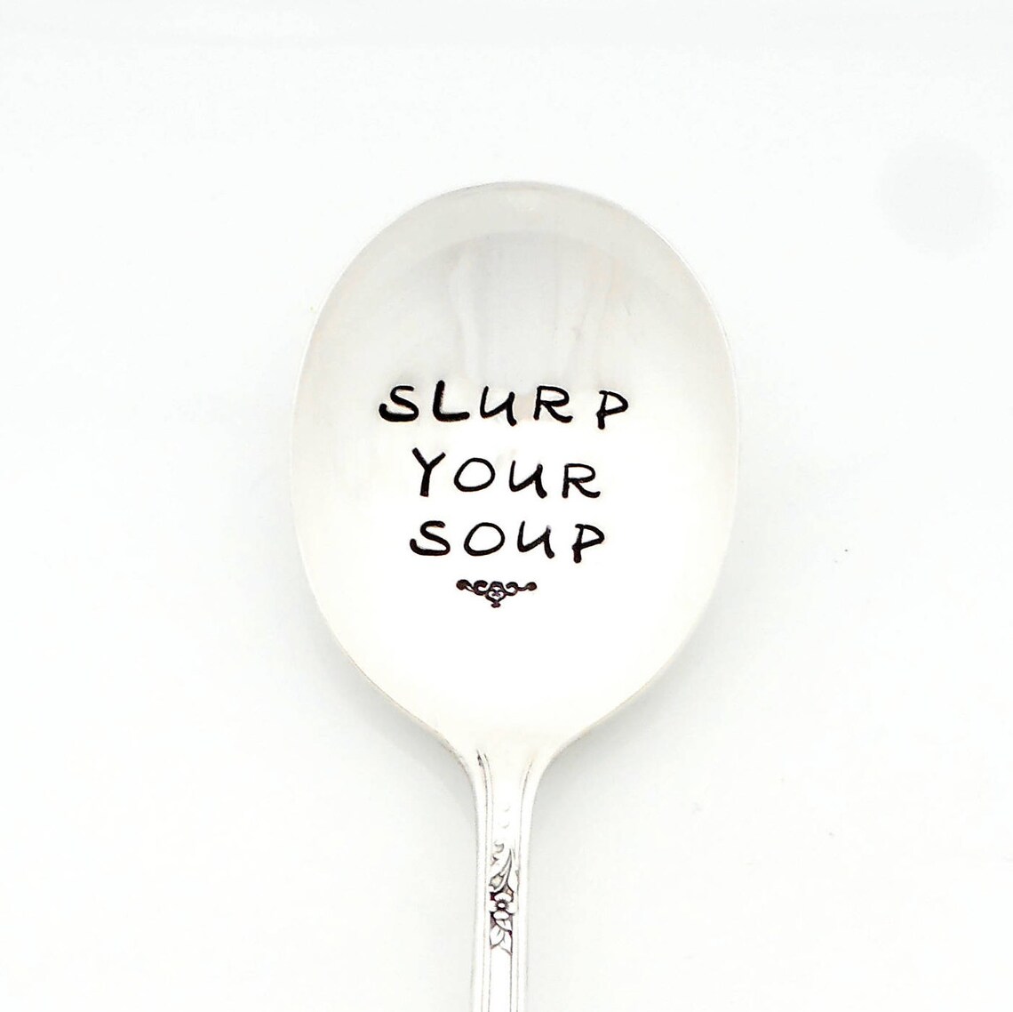 CUSTOM ROUND BOWL Gumbo Soup Spoon. Personalized Tablespoon. Etsy