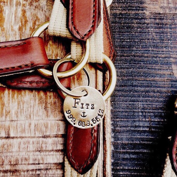 BRIDLE or HALTER Tag Hand Stamped. Personalized Tags. Custom Horse Saddle I.D. Identification Tag for Pets with Phone Number and Name.