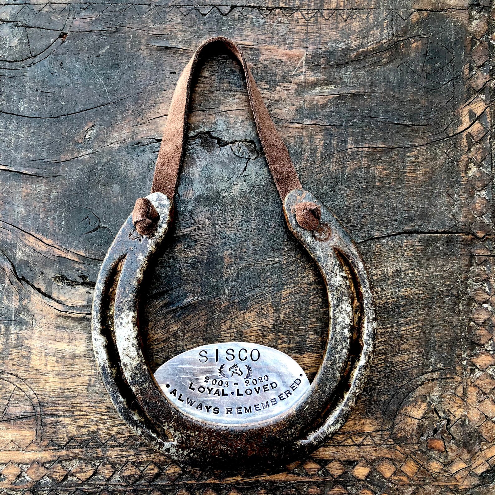 The Memorial Horseshoe. Commemorating the Loss of a Horse or Etsy