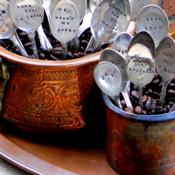 CUSTOM Coffee Spoon - The Original, Organically Upcycled Vintage Coffee & Espresso Spoons - Handmade Exclusively by Sycamore Hill