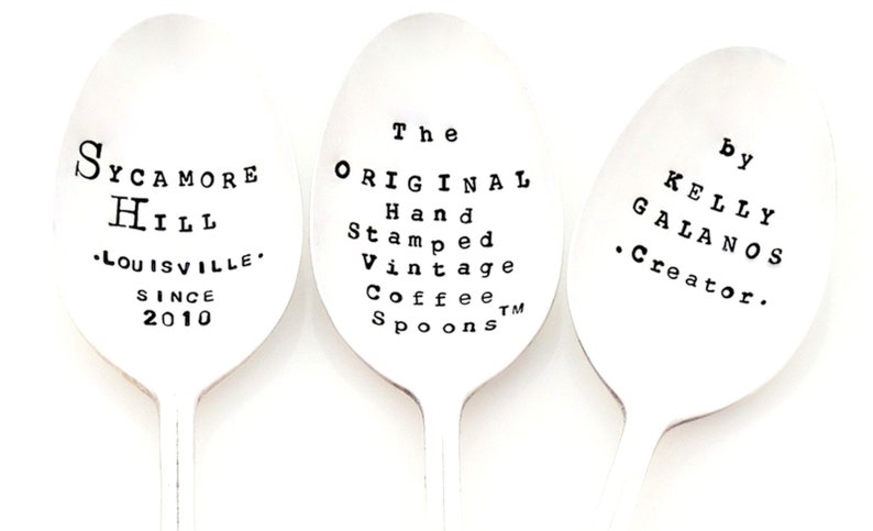 SOUL SISTER Coffee Spoon The Original Hand Stamped Vintage Spoons\u2122 by Sycamore Hill Gift Idea for BFF Girlfriend Tea or Coffee Lover
